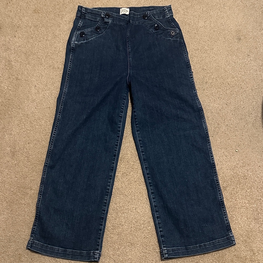 J. Crew Dark Blue Flare Jeans